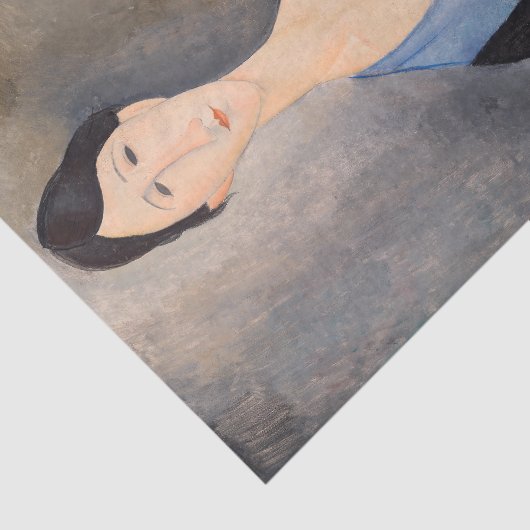 Papier Mousseline Amedeo Modigliani - Jeune femme en bleu (Détail)