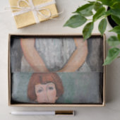 Papier Mousseline Amedeo Modigliani - Jeune fille dans une blouse ra (Cadeau)