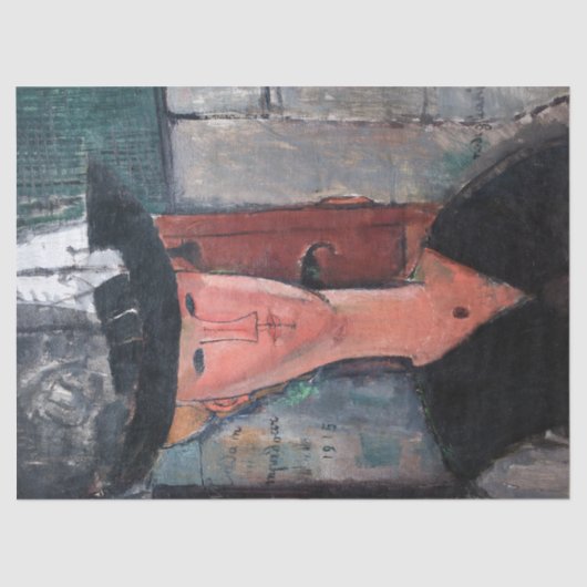 Papier Mousseline Amedeo Modigliani - Madame Pompadour (Recto)