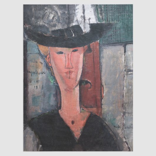 Papier Mousseline Amedeo Modigliani - Madame Pompadour
