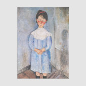 Papier Mousseline Amedeo Modigliani - Petite fille en bleu