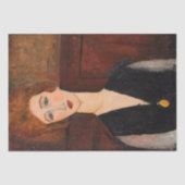 Papier Mousseline Amedeo Modigliani - Portrait d'une femme (Recto)