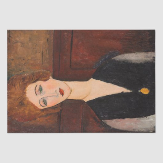 Papier Mousseline Amedeo Modigliani - Portrait d'une femme (Recto)