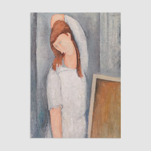 Papier Mousseline Amedeo Modigliani - Portrait Jeanne Hebuterne #1