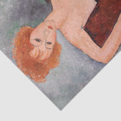 Papier Mousseline Amedeo Modigliani - Robe de soirée pour filles rou (Détail)