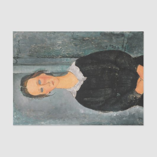 Papier Mousseline Amedeo Modigliani - Serveuse (Recto)