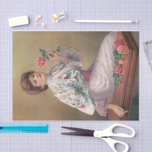 Papier Mousseline American Beauties (1890) par Anonymous (Artisanat)