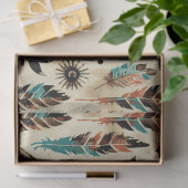 Papier Mousseline American Ethnic Tribal Art Motif (Cadeau)