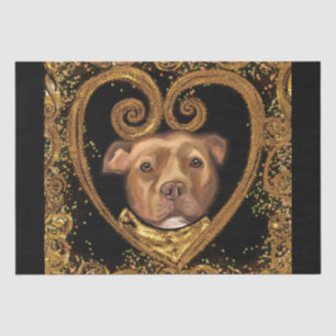 PAPIER MOUSSELINE AMERICAN STAFFORDSHIRE TERRIER 