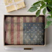 Papier Mousseline americana rustique, drapeau des Etats-Unis, (Cadeau)