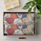 Papier Mousseline Americano Café No 2 motif de collage éphémère (Cadeau)