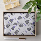 Papier Mousseline Améthyste Sorcière gothique Triple Moon Motif (Cadeau)