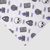 Papier Mousseline Améthyste Sorcière gothique Triple Moon Motif (Détail)