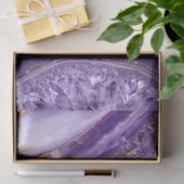 Papier Mousseline Améthyste Violette (Cadeau)
