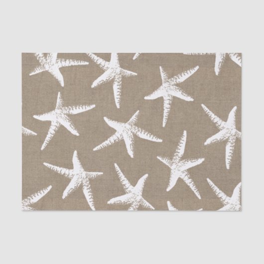 Papier Mousseline Amidon blanc et Faux Burlap (Recto)