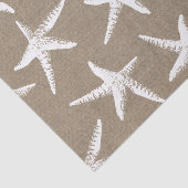 Papier Mousseline Amidon blanc et Faux Burlap (Détail)