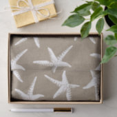 Papier Mousseline Amidon blanc et Faux Burlap (Cadeau)