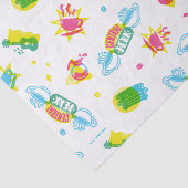 Papier Mousseline AMIS™ | Central Perk Neon Motif (Détail)