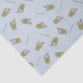 Papier Mousseline AMIS™ | Polka Dot Central Perk Motif (Détail)