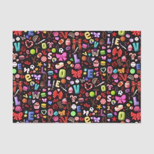 Papier Mousseline Amour (Recto)