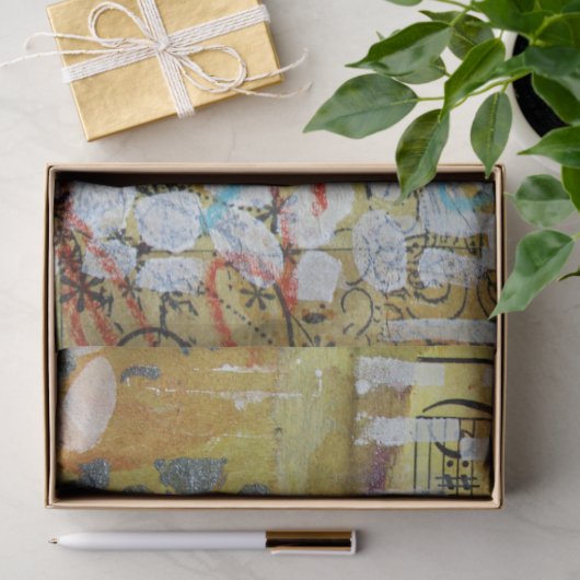 Papier Mousseline Amour Abstrait (Cadeau)