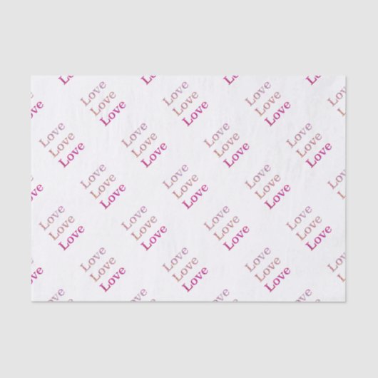 Papier Mousseline Amour Amour (Recto)