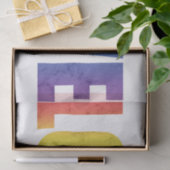 Papier Mousseline AMOUR arc-en-ciel (Cadeau)