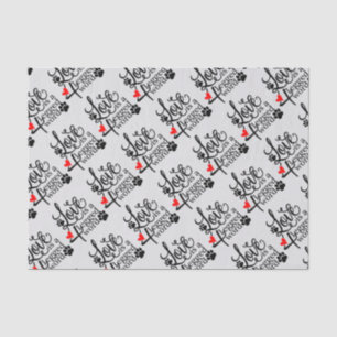 Papier Mousseline Amour avec 4 jambes