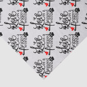 Papier Mousseline Amour avec 4 jambes (Détail)