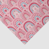 Papier Mousseline Amour Coeur Valentines Jour Arc-en-ciel (Détail)