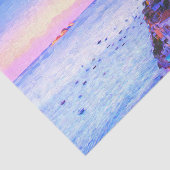 Papier Mousseline Amour De Positano Italie Coucher De Soleil (Détail)
