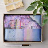 Papier Mousseline Amour De Positano Italie Coucher De Soleil (Cadeau)