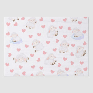 Papier Mousseline Amour des moutons