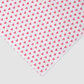 Papier Mousseline Amour et amitié Cœurs rouges vif (Détail)