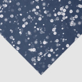 Papier Mousseline Amour et lumière | Jovely Navy Blue Bokeh Hanoukka (Détail)