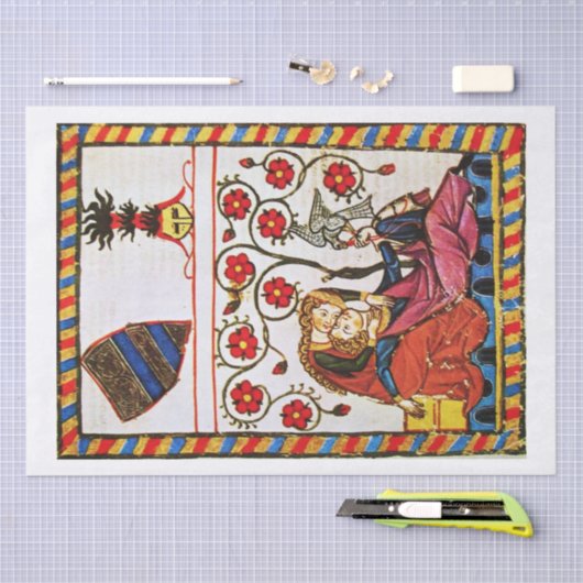 PAPIER MOUSSELINE AMOUR ÉTERNEL (Artisanat)