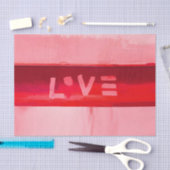 Papier Mousseline Amour rouge chic hippie de Boho (Artisanat)