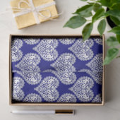 Papier Mousseline Amour sans couture Valentines Jour marine blanche (Cadeau)