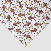 Papier Mousseline amoureux de singe carrelé (Détail)