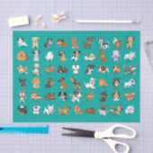 Papier Mousseline amoureux des chiens Chien race Monde (Artisanat)