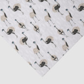 Papier Mousseline Amoureux des oiseaux d'Emus (Détail)