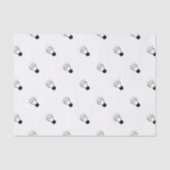 Papier Mousseline Ampoule en noir et blanc (Recto)