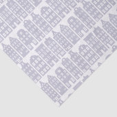 Papier Mousseline Amsterdam Canal Row Met un Motif bleu clair (Détail)