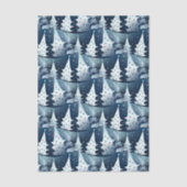 Papier Mousseline Amusant Abstrait scandinave moderne Pine Tree Moti (Recto)