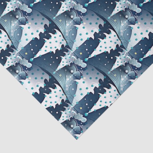 Papier Mousseline Amusant Abstrait scandinave moderne Pine Tree Moti (Détail)