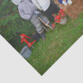 Papier Mousseline Amusant Automne Famille Pays Rustique Ferme (Détail)