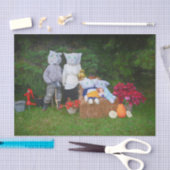 Papier Mousseline Amusant Automne Famille Pays Rustique Ferme (Artisanat)