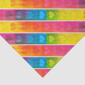 Papier Mousseline [Amusant avec des rayures] Motif #6c Coeurs Découp (Détail)
