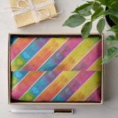 Papier Mousseline [Amusant avec des rayures] Motif #6c Coeurs Découp (Cadeau)