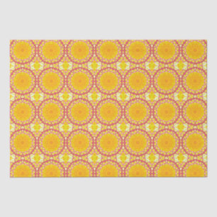 Papier Mousseline Amusant avec orange et rouge